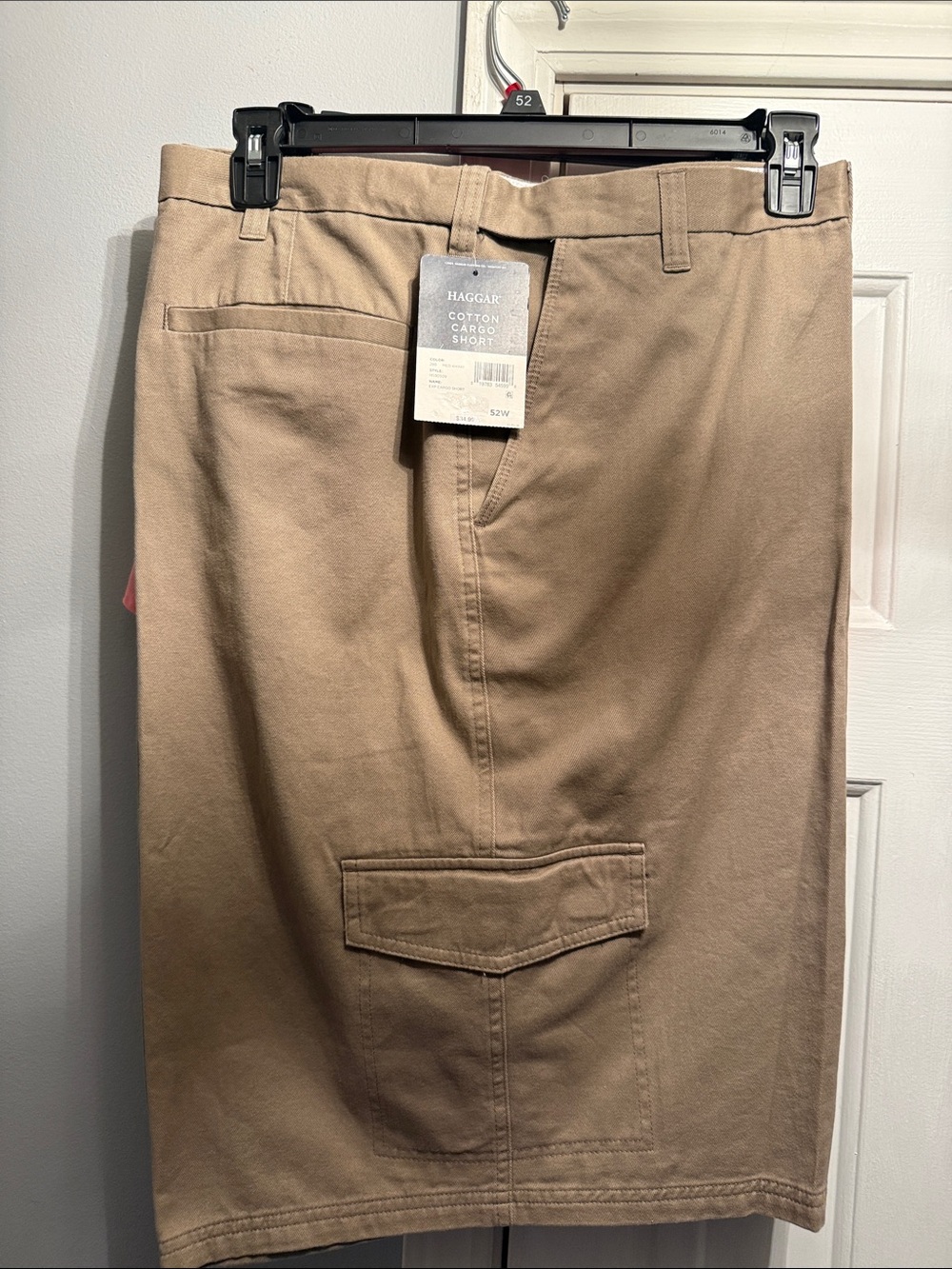 Haggar Men’s Tan Cotton Cargo Shorts